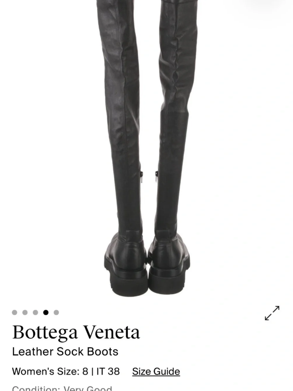 Bottega Veneta Leather sock boots